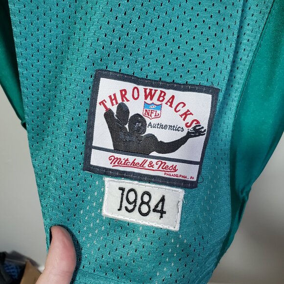 MITCHELL & NESS Dan Marino Miami Dolphins 1994 Throwbacks Jersey Aqua Men 50, XL - Picture 6 of 11